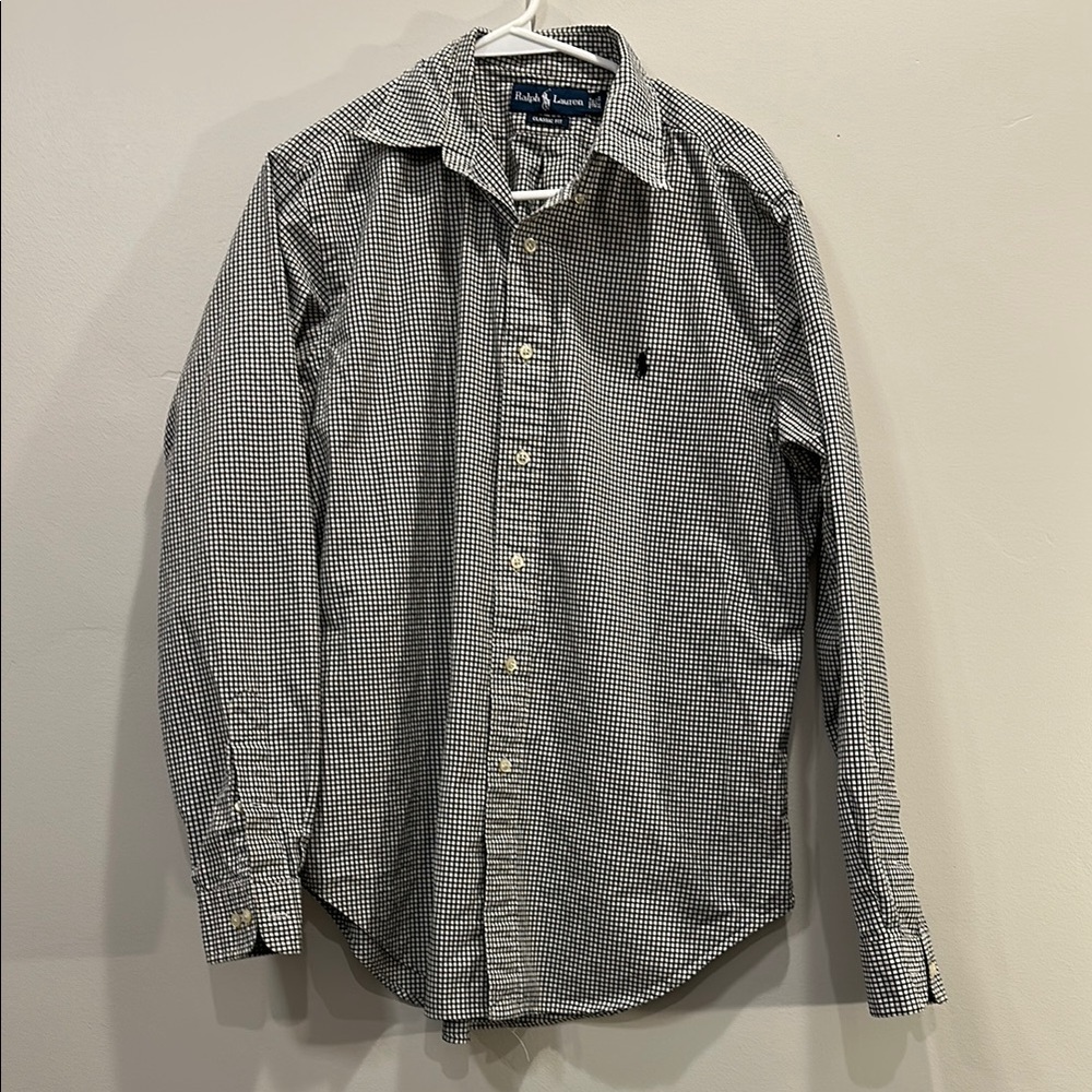Polo by Ralph Lauren Black & White Casual Button Down Shirt